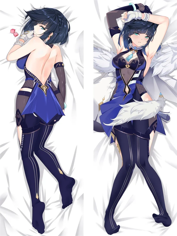

Наволочка Genshin Impact Sexy Girls Ganyu Ye Lan Naked Anime Dakimakura обнимающаяся наволочка для тела Женский костюм для косплея на заказ