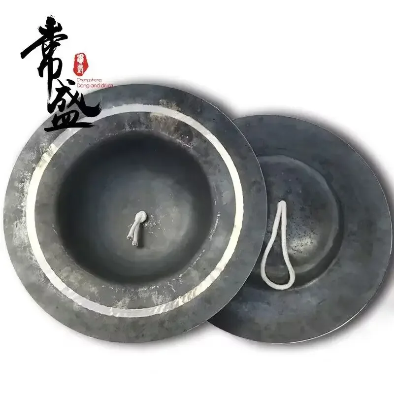 Bronze Handmade Cymbals Gong Band Rhythm Percussion Musical Instrument Cymbal Musical Instrument Traditional Chinese Gong Band
