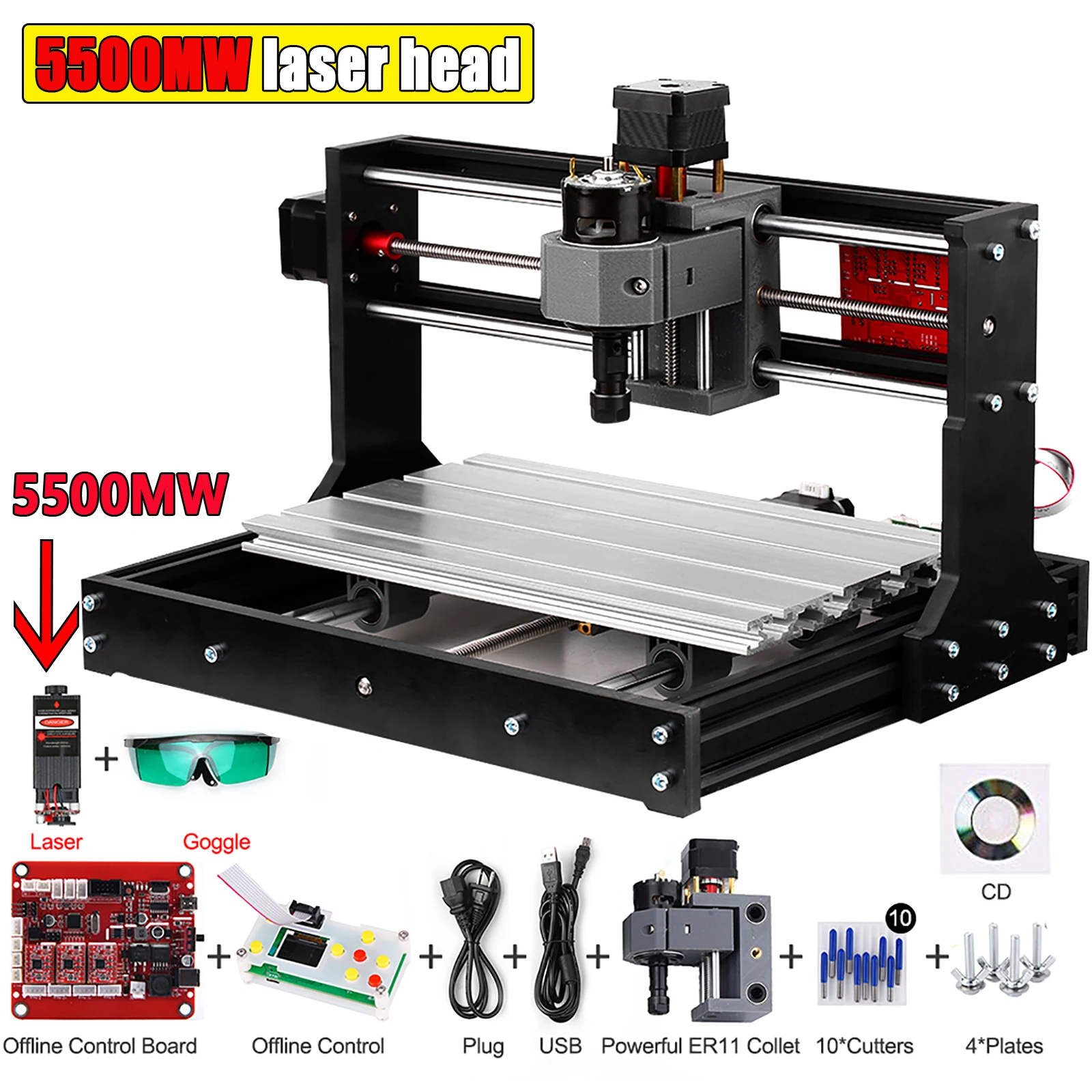 3018 Pro Grbl Control Diy Mini Cnc Machine 3 Axis Pcb Milling