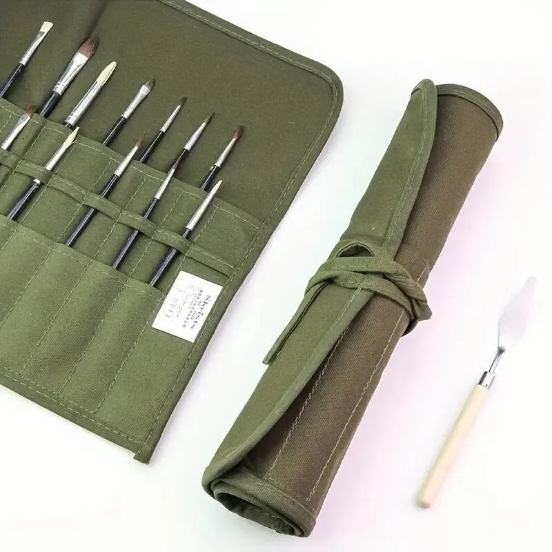 Canvas Watercolour Brush Storage Bag 22 Slots
