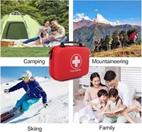 Портативная аптечка первой помощи для приключений на свежем воздухе, пеших прогулок, путешествий в автомобиле и кемпинга (первая аптечка не включает лекарство) — изображение 5