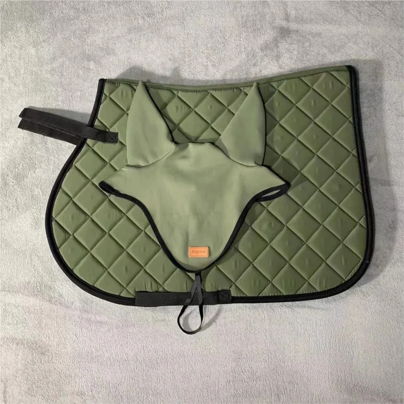 Saddle Pad Earmuff Set Harness Sweat Pad Earmuff TNS Harness Equestrian Supplies For Riding