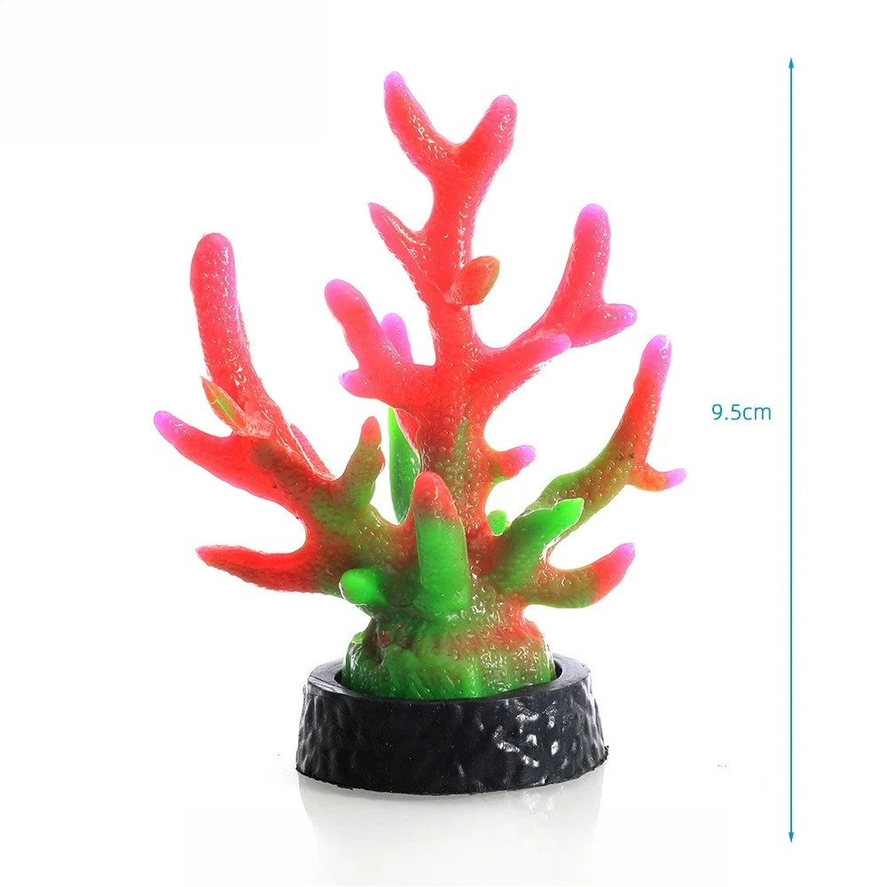 Exquisite Underwater Seaside Scenery Decor with Artificial Coral Branches, Rockery Elements, and Shells