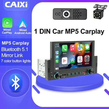 CAIXI 1 Din CarPlay Android-Auto Hands Free Car Radio Stereo MP5 Mp3 Player 1Din Autoraido For Volkswagen Nissan Toyota Hyundai