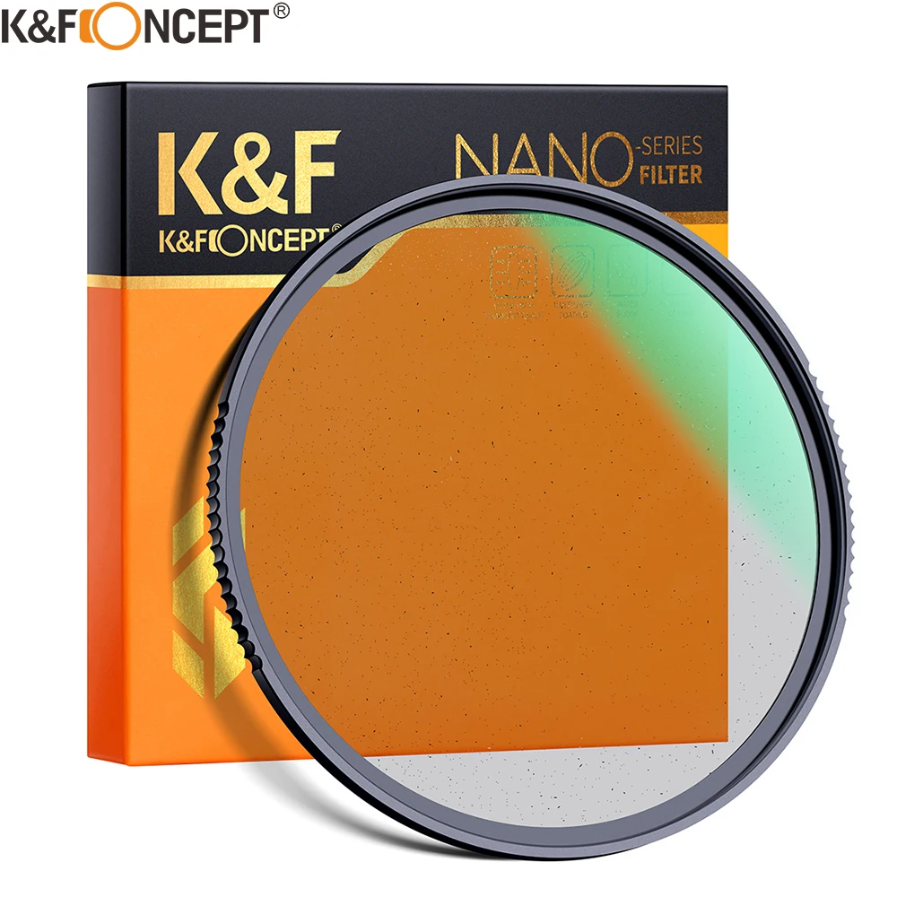 K&ampF Concept Black Mist Diffusion 1/4 1/8 Lens Filter Special Effects Shoot Video like movies 49mm 52mm 58mm 62mm 67mm 77mm 82mm |