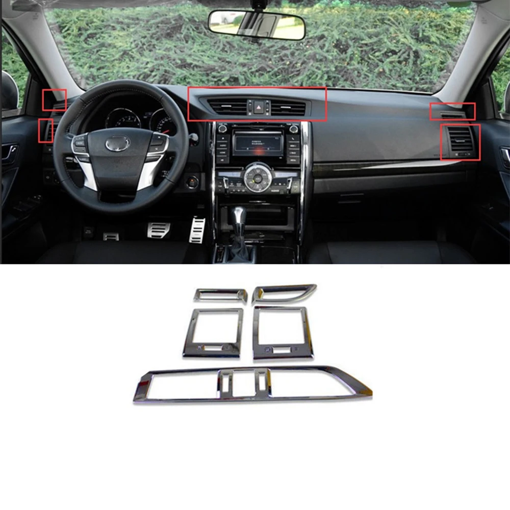

Interior Car Accessories Air Outlet Vent Cover Trim Sticker For Toyota Mark X Reiz X 2010-2018 Car Styling Auto Parts