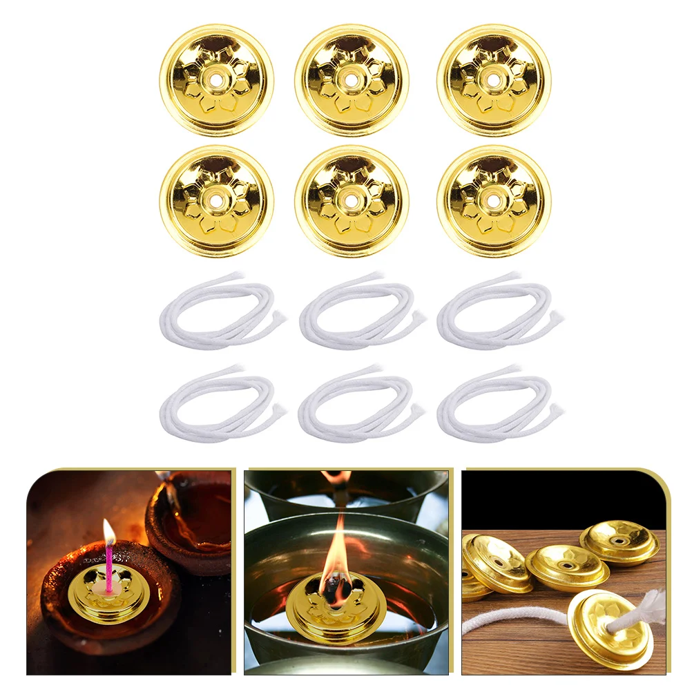 

Oil Float Wick Floating Holder Lamp Replacement Burner Round Butter Labs