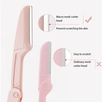 Safe Folding Ladies Face Shaver Eyebrow Trimmer Blade Anti-Scratch Razor Makeup Tools Eyebrow Trimmer Face Razor for Women 1
