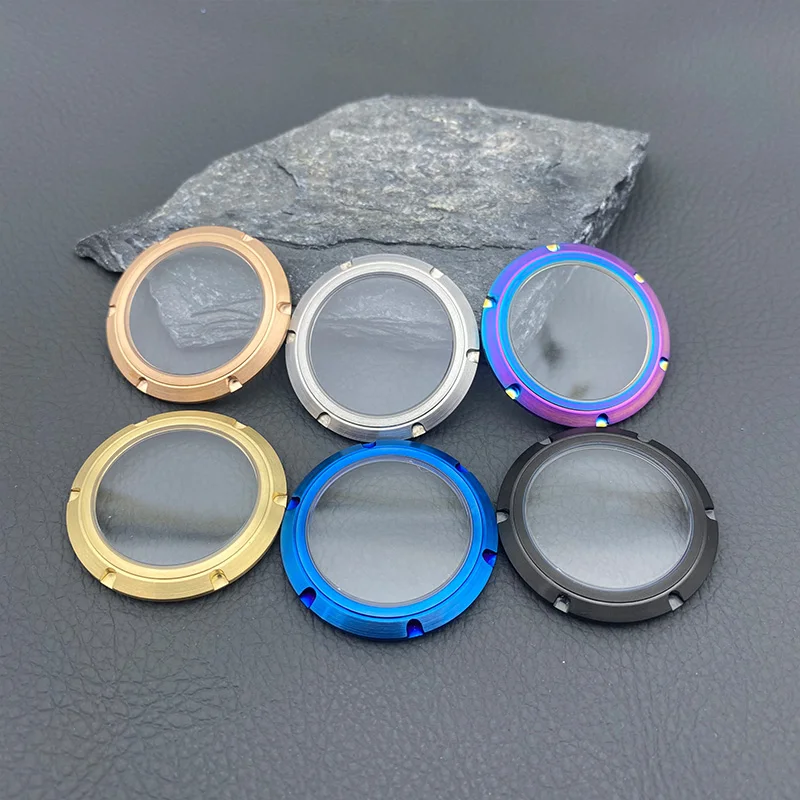 Enhanced Transparent Glass Sapphire Caseback for Automatic Movement Watch Cases