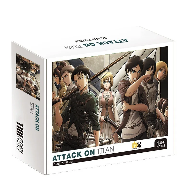100Piece Japanese Anime Attack on Titan Eren Jigsaw Puzzles for Adults Series Kids Learning Educational Intellectual Toys Gifts 5