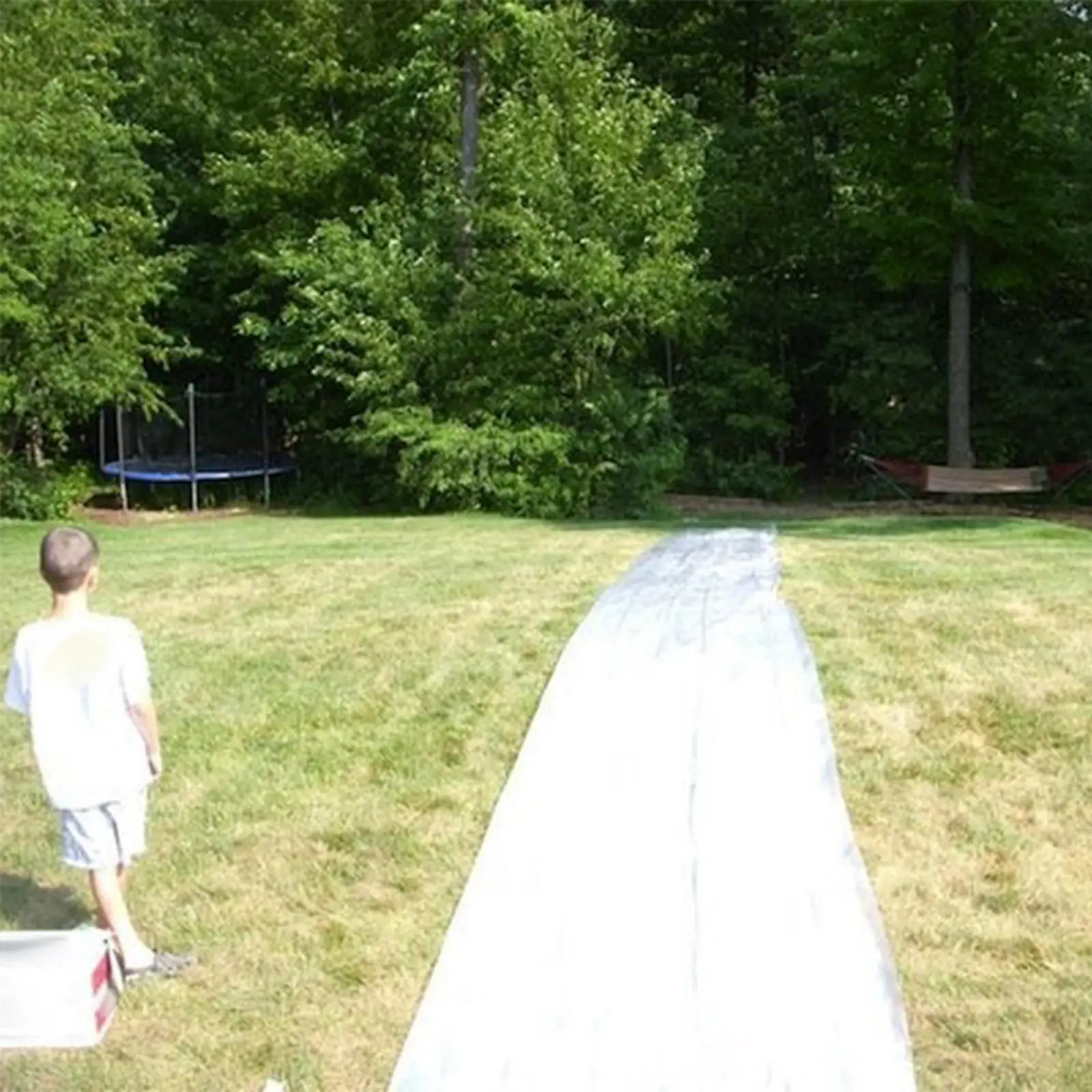 Lawn Water Slide Sheet PVC Durable Backyard Activity Play Outdoor Slip Pad for Girls Adults Kids Children Family