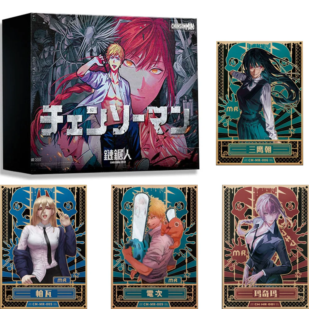 

Anime Genuine Chainsaw Man Cards Box Denji Pochita Makima LSP SP SSR Rare Limited Trading Collection Cards Children's Gifts Toys