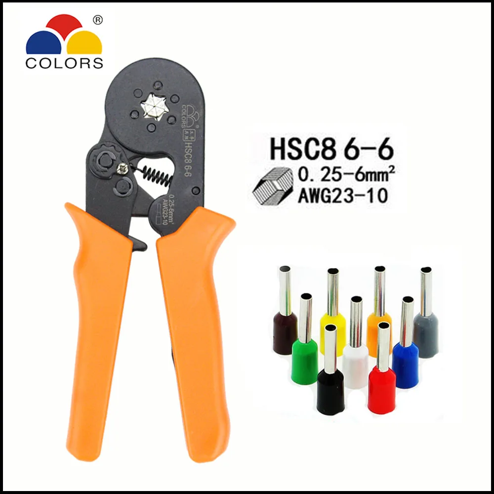 

tool HSC8 6-6 Mini self-adjustable crimping pliers 23-10AWG 0.25-6.0mm2 length 175mm