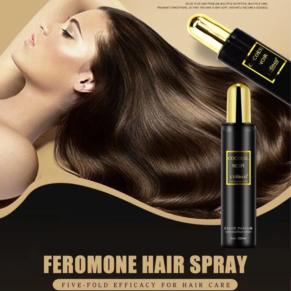 Description Picture 3 of itemFeromone Hair Spray Hair Care Leave-in Hair Perfume Spray Long Lasting Fragrance Improve Dry Frizzy Hair Perfume Oil 220ml