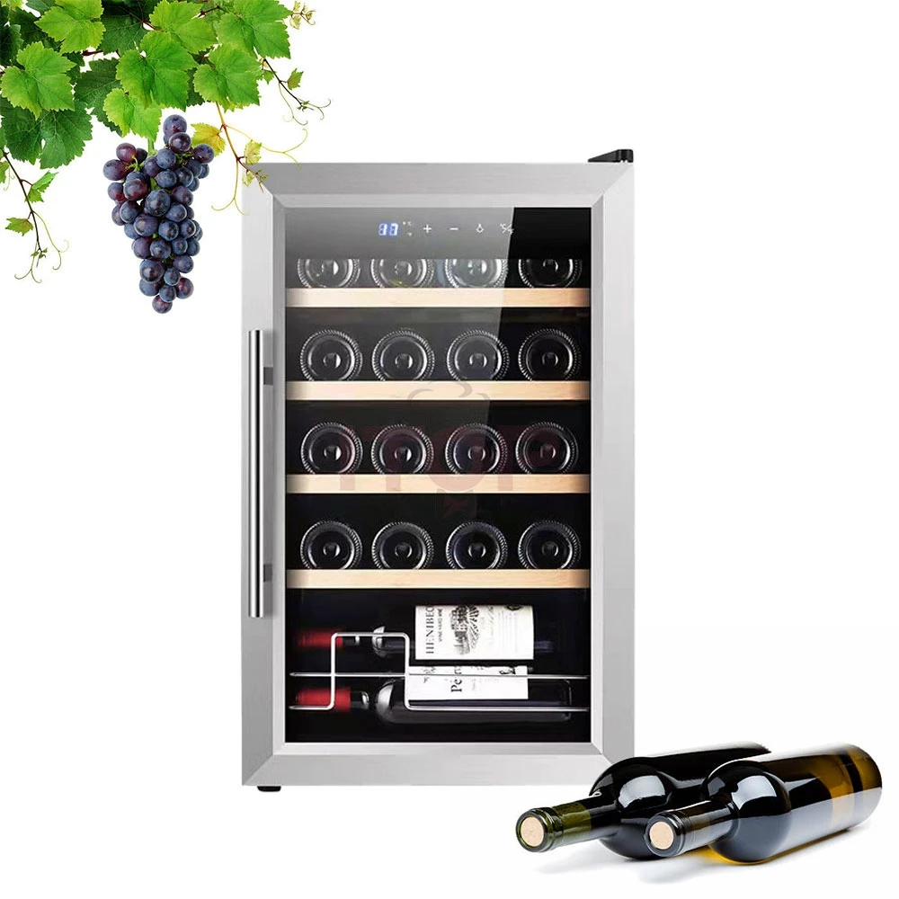 Vertical Shelf Wine Fridge Mini Slim Small Electric Thermostat Red Wine Cooler Barrel Refrigerator