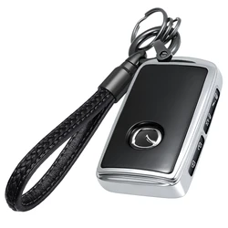 Premium Soft Key Fob Cover - Elegant Protective Case for Multiple Button Car Keys (Silver Set)