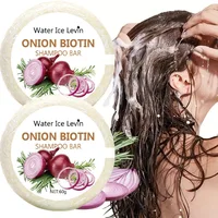 Savon Shampoing à l'oignon et à la biotine - 60 g, adapté à tous les types de cheveux, hydratant et lissant, riche en extrait de romarin 3