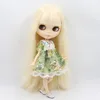 ICY DBS Blyth doll 1/6 BJD Customized nude joint body with white skin, glossy face,blue background is matte face girl gift, toy 3