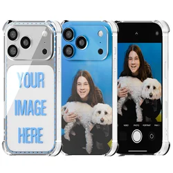Customizable Clear Corner Phone Case - Personalize with Your Photo - iPhone 12 Mini (Clear)