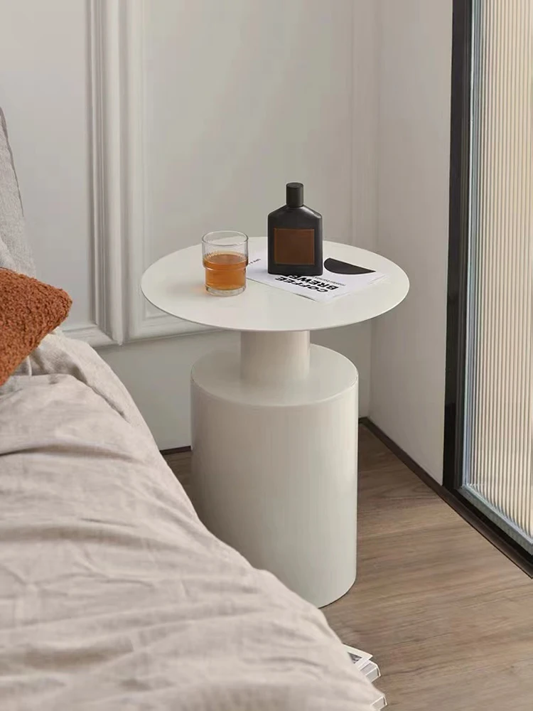 Luxury modern bedside table living room small coffee table creative round Simple coffee bedside
