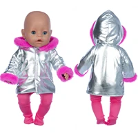 Nouvelle doudoune + Leggings, vêtements de poupée adaptés pour bébé de 18 pouces/43cm, vêtements pour nouveau-né, accessoires de poupée Reborn 5