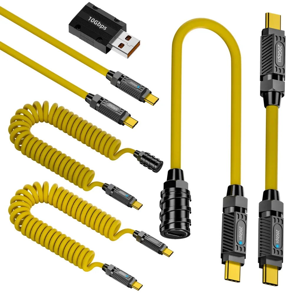High-Speed 140W Power Delivery USB-C Cable with Data & 8K Audio Video Support