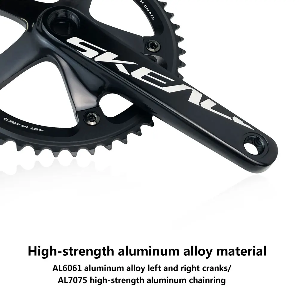 SKEACE 48T自転車クランクセット固定ギアチェーンホイールBCD 144mm SKEACE 48T自転車クランクセット固定ギアチェーンホイールBCD 144mm