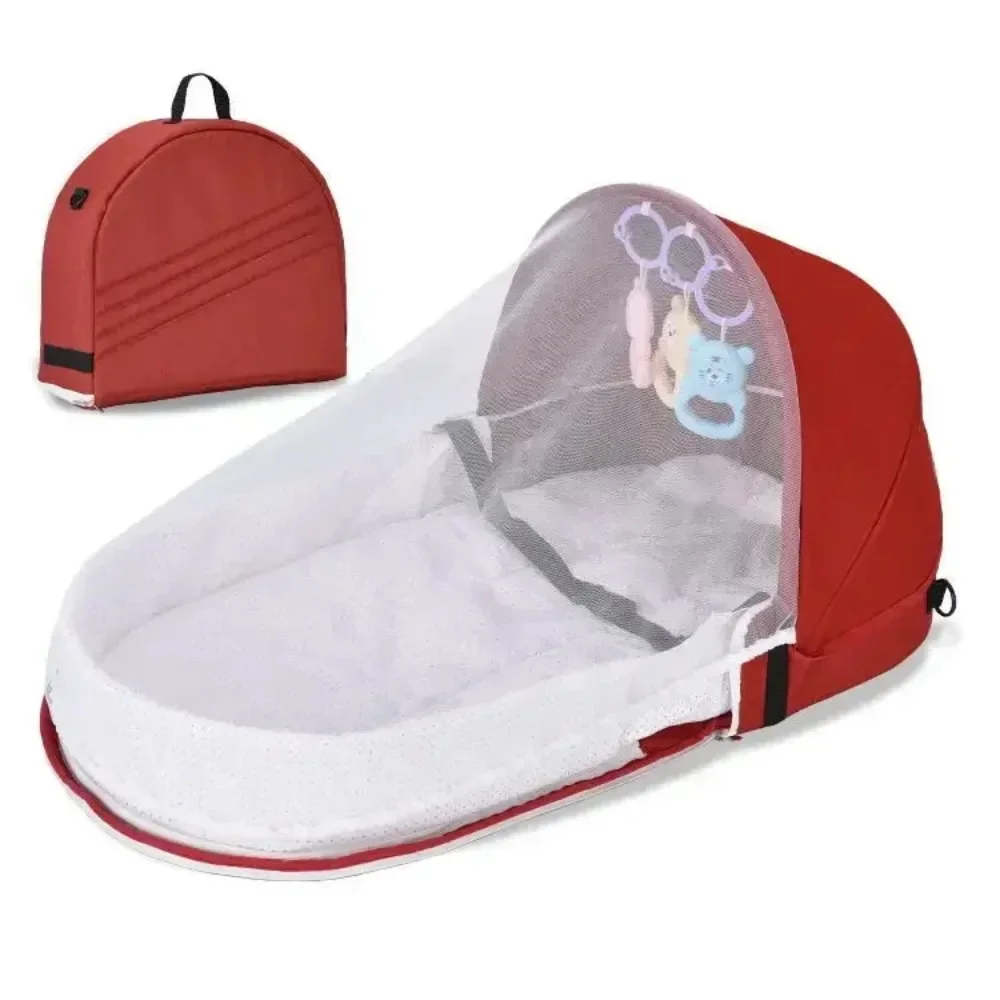 Newborn Baby Isolation Bionic Travel Crib Convenient Folding Anti-stress Crib Middle Bed Toddler Bed Baby Bassinet