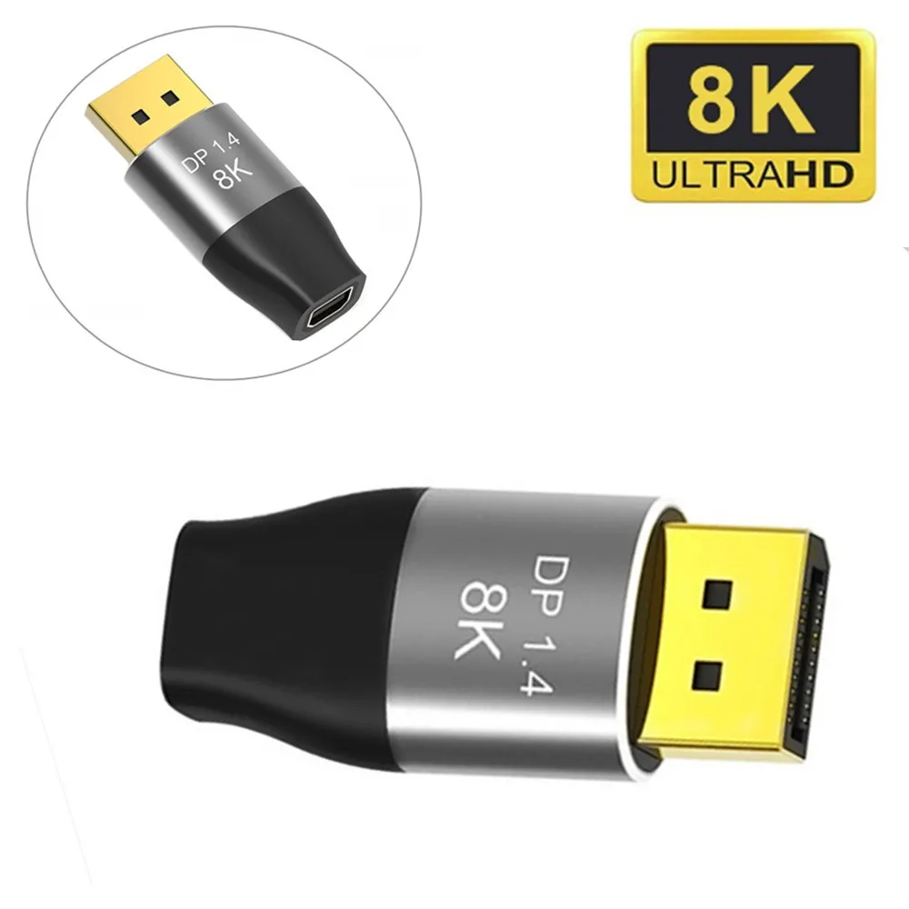 Адаптер Minidp-Displayport 8k Dp1.4 штекер-гнездо Minidp Видео Аудио конвертер удлинитель для ПК ноутбука проектора Minidp в Dp