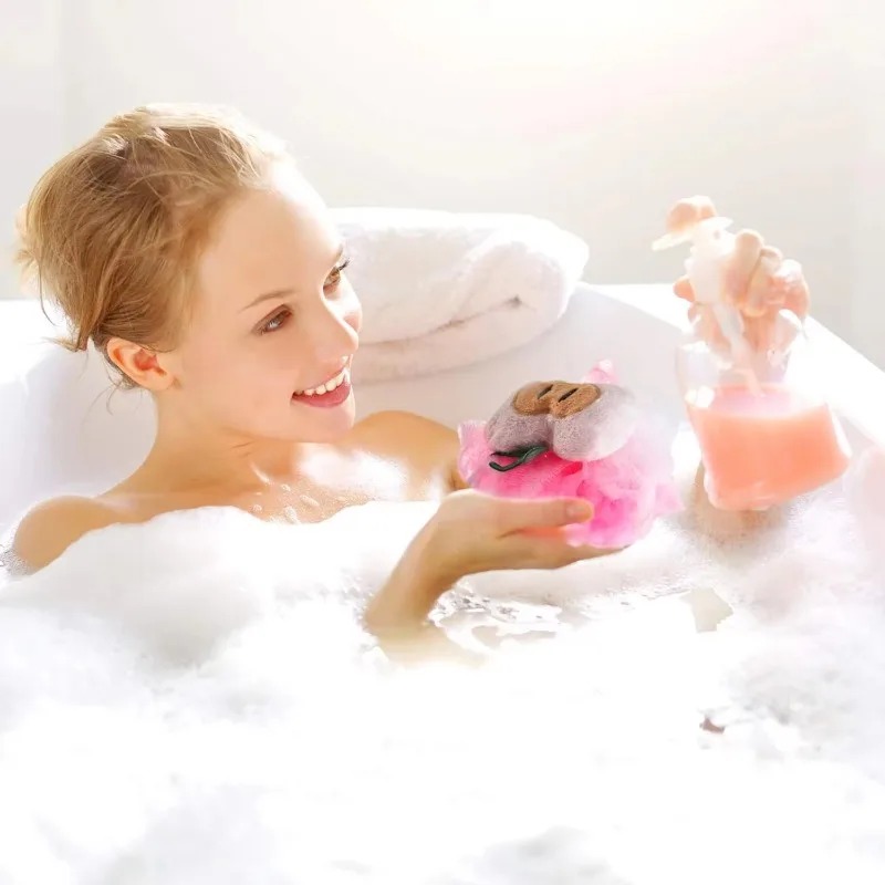 Children Bath Ball Bath Flower Cute Bath Ball Bath Ball Cartoon Bath Bubble Super Soft Large Scrubbing Ball That Won't Disperse 3