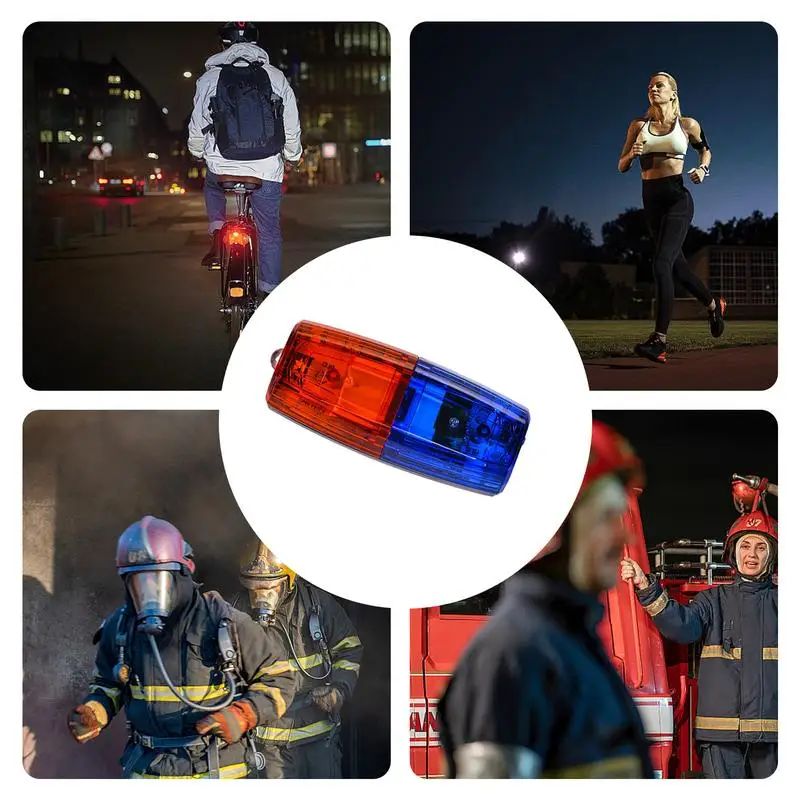 Red Blue LED Shoulder Warning Light Shoulder Clip Light Sanitation Worker Safety Patrol Alarm Flash Signal Strobe Lamp led warning light