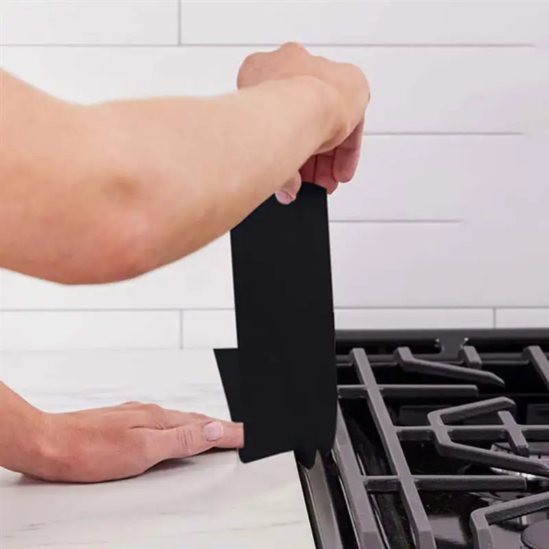 Gap Stove Cover Counter Filler Kitchen Guard Oven Silicone Protector Side Range Strips Wide Covers Spill Spills Seal Slit Gaps