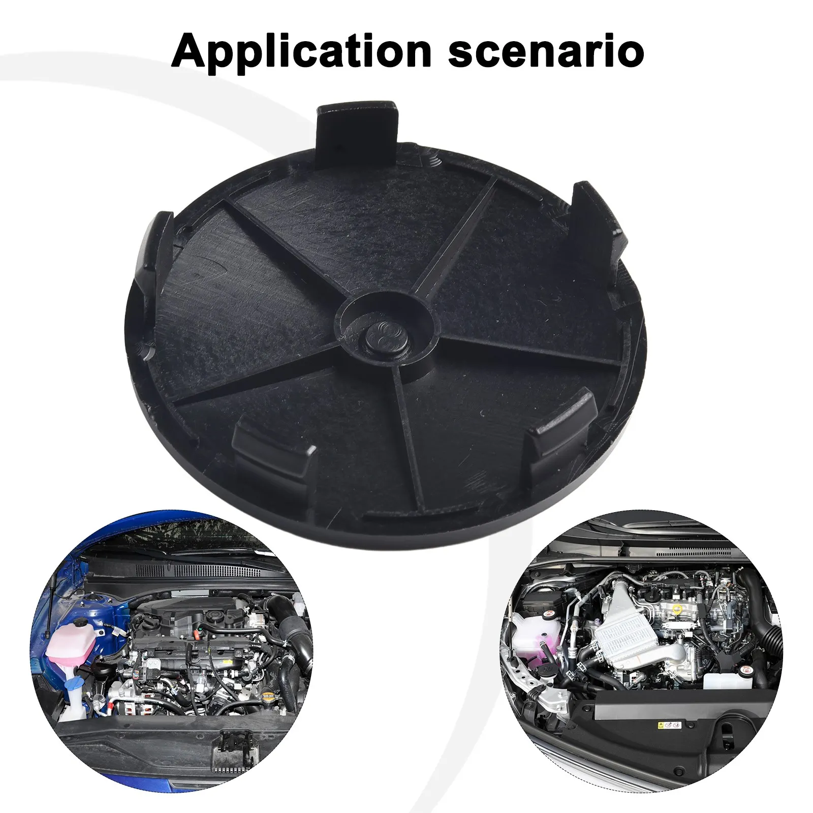 

Practical Brand New Durable Car Exterior Accessories Car Wheel Center Cap 4pcs ABS Plastic Black Car Accessories