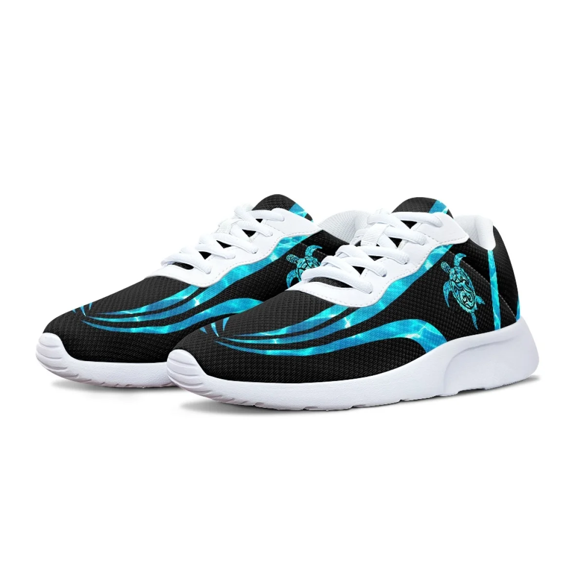 Turtle Polynesia Print Brand Design for Women Casual Fitness Shoes Comfort Shock Absorbing Non-slip Ladies Sneakers for Outdoor