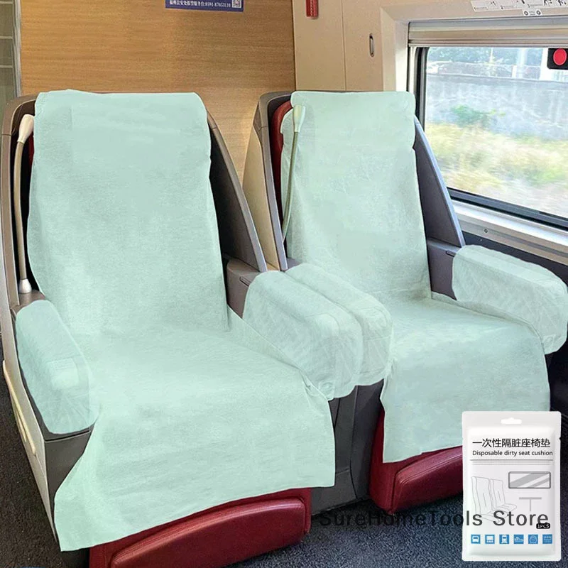 Disposable High-speed Rail Seat Cover Thickened Dirt-proof Travel Cushion Universal Train Airplane Chair Cover Portable Supplies