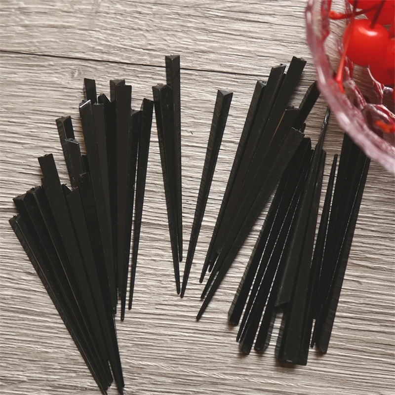 500pcs 9cm Food Picks Fruit Skewers Fork Sticks et Cupcake Toppers Cocktail Wedding Festival Party Decoration