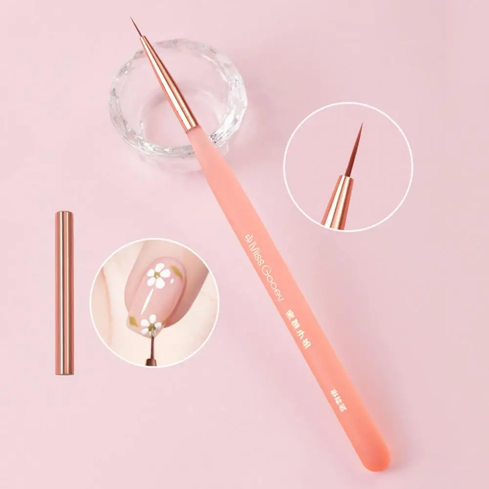 

Easy to Use Nail Art Brush Versatile Nail Art Brush Set for Professional Manicure Universal Painting Flower Pull Line Pen Gel