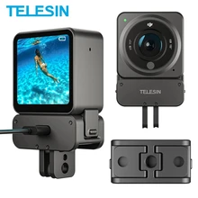 

TELESIN Magnetic Inductive Charging Base 1/4' Hole Tripod Monopod Stability Adapter Mount For DJI Action 2 Action Camera