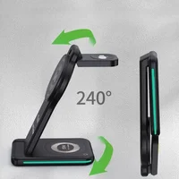 15W 3 in 1 Magnetic Wireless Charger Stand Transparent for IPhone 12 13 14 ProMax Apple Watch Airpods Fast Charging Dock Station - Image 3