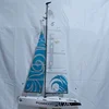 Remote-Controlled Sailboat Haishen 650 4-Channel Sailboat Model 2.4g Fiberglass Boat Rc Racing Sailboat Kid's Outdoor Toy Gift 1