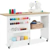 Folding Sewing Table Multipurpose Craft Station & Side Desk with Compact Design 1
