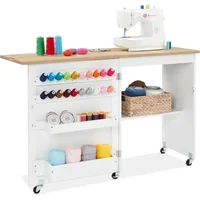 Folding Sewing Table Multipurpose Craft Station & Side Desk with Compact Design 1