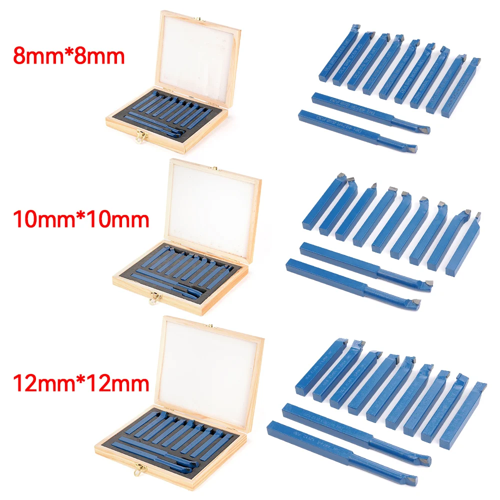 11 Pcs/Set P30 8/10/12mm 초경 팁 절단 터닝 보링 비트 금속 가공 선반 초경 금속 가공용 선반