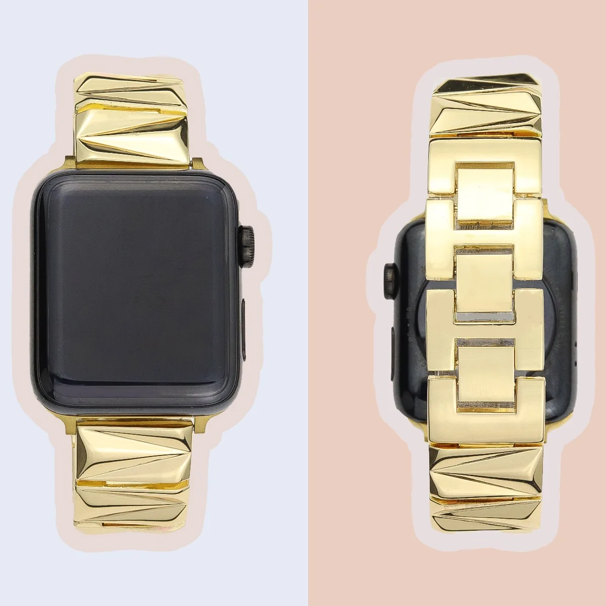 Kellon ranneke iWatchille 42/44/45/46/49mm 38/40/41mm Metal Fashion kellohihna Watch Series Ultra2 -sarjalle 10/9/8/7/6/5/4/3/2/1_voghion.com