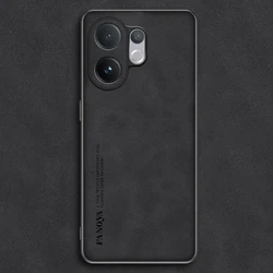 Frosted Leather Anti - Shock Hard Case in Matte Finish for Vivo V60 5G (Black)