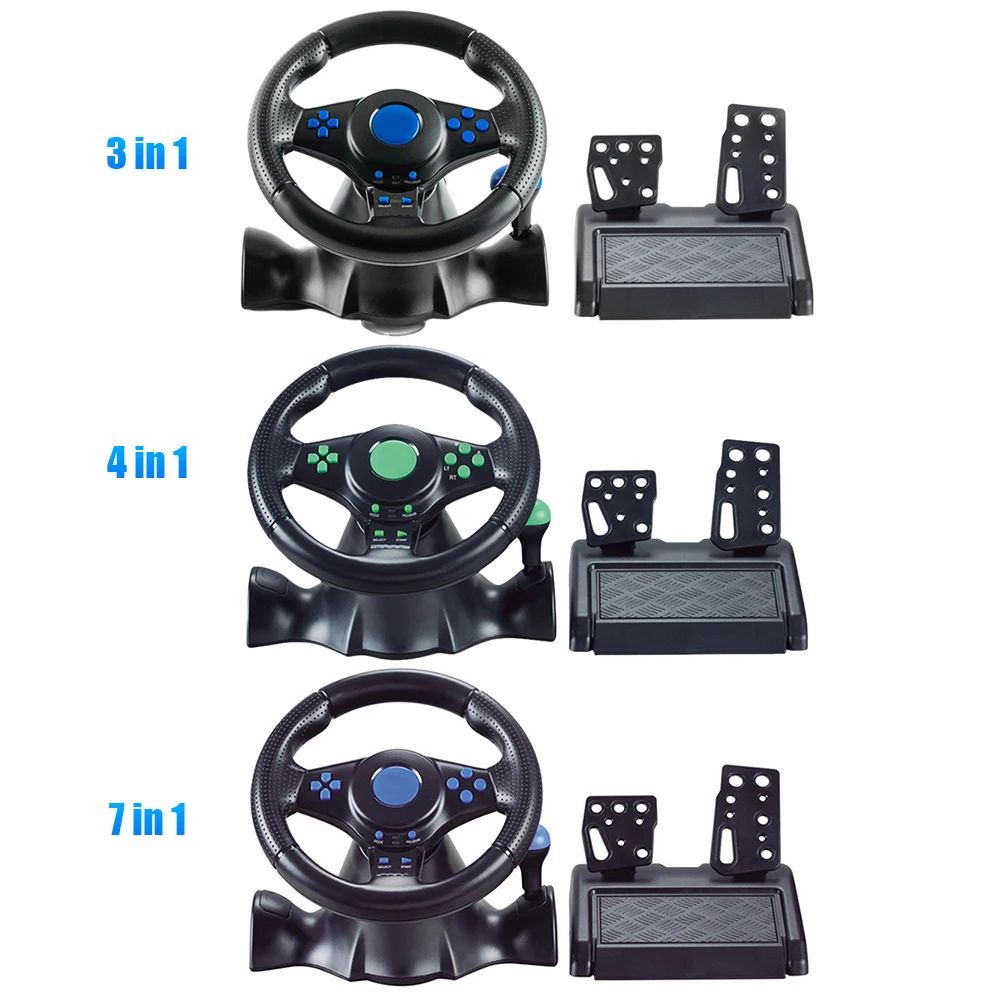 Racing Simulator Steering Wheel Dual Clutch Launch Control Game Racing  Wheel Controller for Switch/xbox One/360/PS4/PS2/PS3/PC