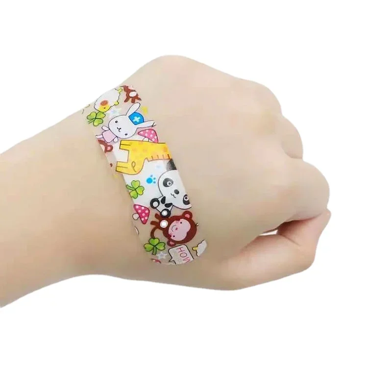 100pcs/set Cartoon Band Aid First Aid Strips Tape Kawaii Skin Patch Wound Dressing Plaster Adhesive Bandages Woundplast 2
