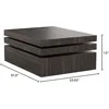 Modernesque Rotating Coffee Table, Black, 23.62 in x 31.5 in x 13 in  coffe tables 3