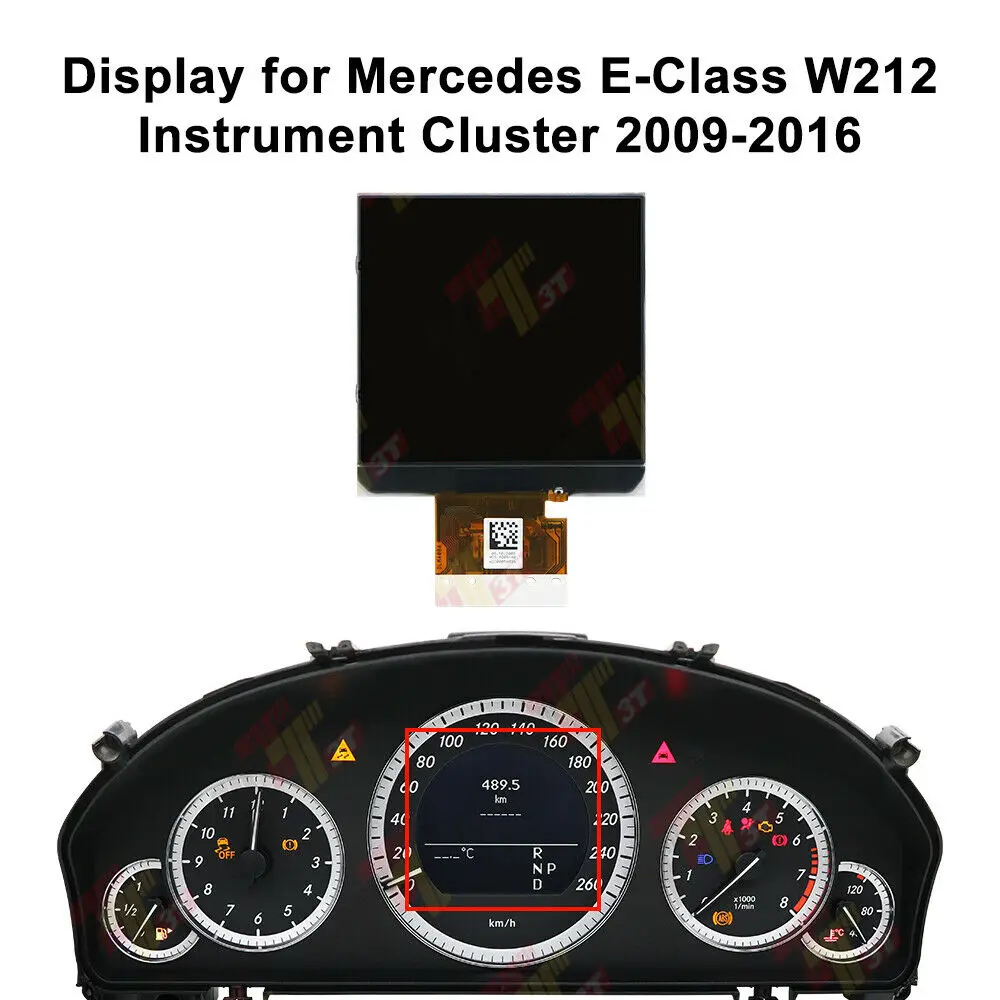 

Dashboard Monochrome Display for Mercedes W204 C230 C280 W212 E200 E350 Instrument Cluster LCD Screen Pixel Repair