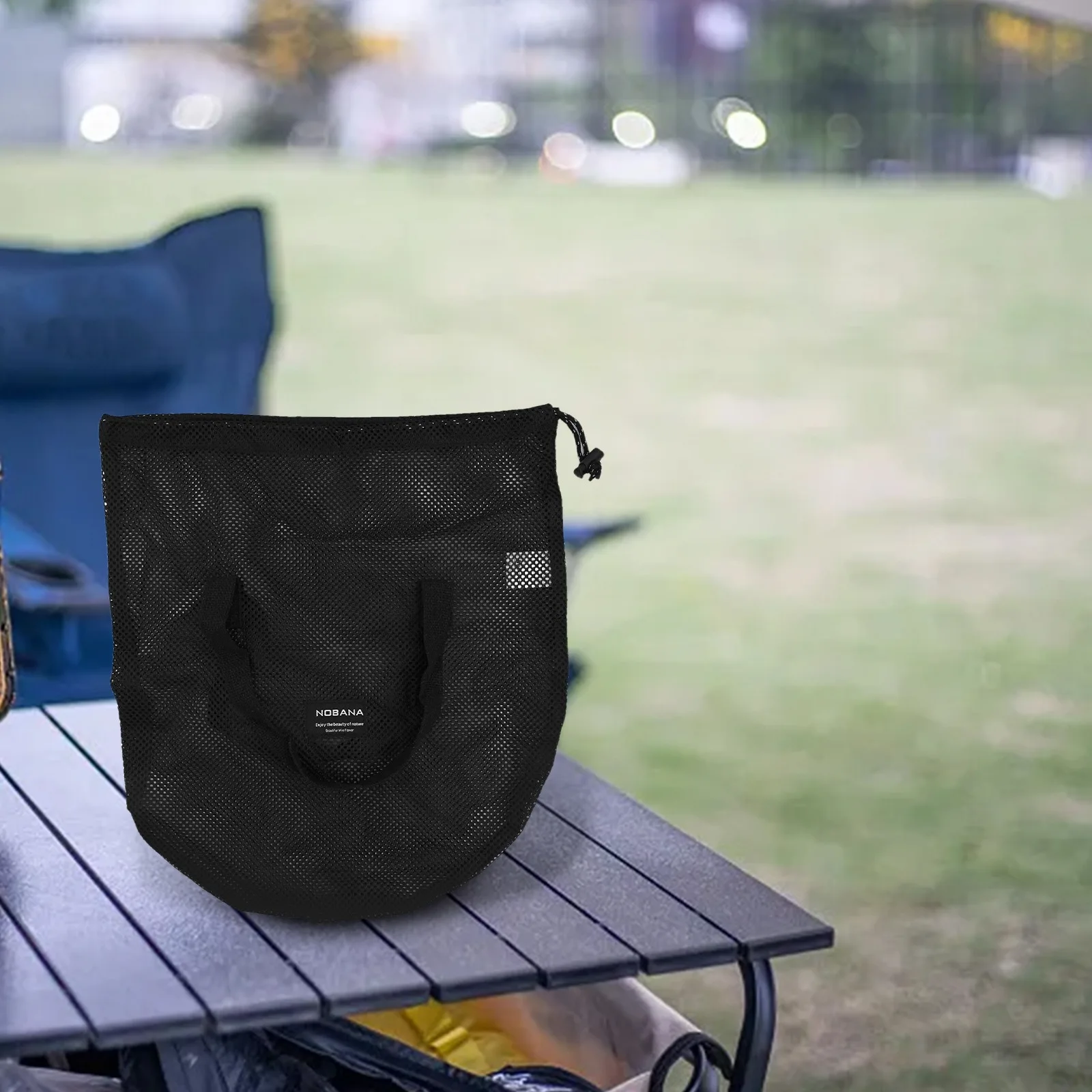 BBQ Frying Pan Storage Grill Plate Carry Bag Travel Secure Storage Lightweight Multi-functional Use Portable Drawstring Design